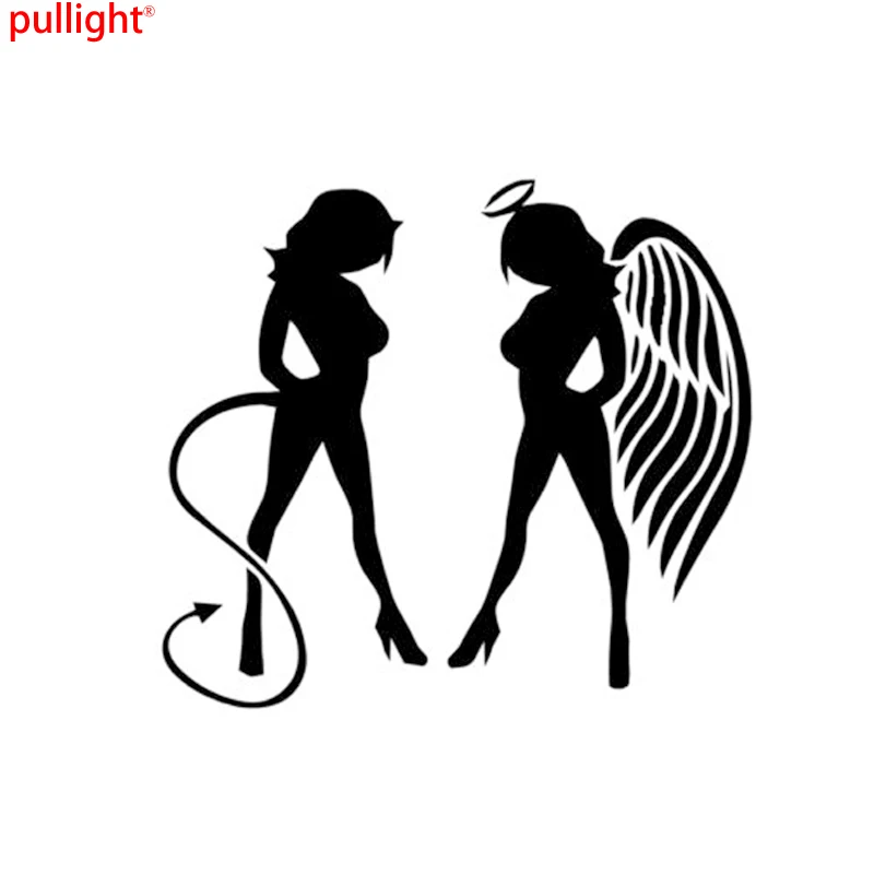 19*17CM Angel Devil Sexy Little Girl Car Stickers Covering The Body Motorcycle Car Styling Vinyl Decals
19*17CM Angel Devil Sexy Little Girl Car Stickers Covering The Body Motorcycle Car Styling Vinyl Decals