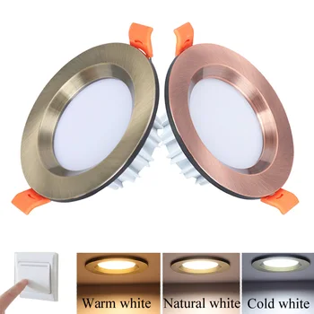 Three -Color variable light Bronze/Copper colour 3W 5W 7W LED Downlight Recessed Bedroom Kitchen Indoor LED Lamp Spot Lighting
Three -Color variable light Bronze/Copper colour 3W 5W 7W LED Downlight Recessed Bedroom Kitchen Indoor LED Lamp Spot Lighting