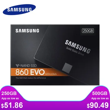 SAMSUNG SSD Internal Solid State Disk 860 860 EVO 1TB 500GB 250GB 500GB Hard Drive SATA3 2.5 TLC HDD Laptop Desktop PC
SAMSUNG SSD Internal Solid State Disk 860 860 EVO 1TB 500GB 250GB 500GB Hard Drive SATA3 2.5 TLC HDD Laptop Desktop PC