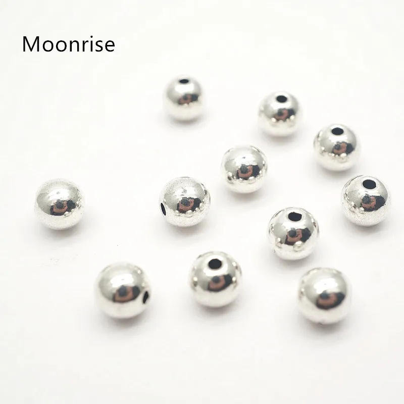 50Pcs/lot 3 4 5 6mm Silver Plated Smooth Ball Spacer Bead Metal Round Loose Beads For Jewelry Bracelet Making DIY Accessory K193
50Pcs/lot 3 4 5 6mm Silver Plated Smooth Ball Spacer Bead Metal Round Loose Beads For Jewelry Bracelet Making DIY Accessory K193
