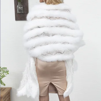Women Lace Faux Fur Lace Petchwork Coat Elegant Black White Capes Warm Jacket Long Shawl Cloak Cardigan Overcoat Outwear
Women Lace Faux Fur Lace Petchwork Coat Elegant Black White Capes Warm Jacket Long Shawl Cloak Cardigan Overcoat Outwear