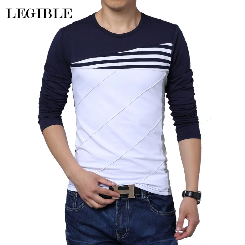 2019 NEW patchwork o-neck casual striped t-shirt men long sleeve fitness men tee shirt clothing camisetas men t shirt plus size
2019 NEW patchwork o-neck casual striped t-shirt men long sleeve fitness men tee shirt clothing camisetas men t shirt plus size