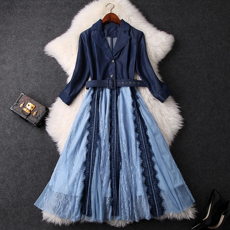 2019 NEW Club Patchwork cowboy Lace party dresses for women spring Casual sexy Dress Sashes office lady empire long dress summer
2019 NEW Club Patchwork cowboy Lace party dresses for women spring Casual sexy Dress Sashes office lady empire long dress summer