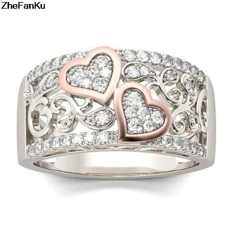 Hollow Out Rings For Women Heart-shaped Finger Rings Classic Fashion Jewelry High Quality Rose Gold Rings For Party
Hollow Out Rings For Women Heart-shaped Finger Rings Classic Fashion Jewelry High Quality Rose Gold Rings For Party