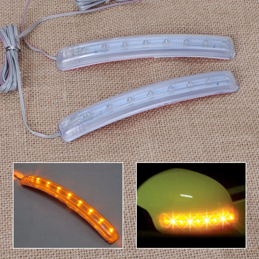 CITALL 2Pcs Yellow 8 LED Rearview Side Mirror Indicator Soft Turn Signal Light Lamp For Ford Audi Chevrolet VW Toyota Hyundai
CITALL 2Pcs Yellow 8 LED Rearview Side Mirror Indicator Soft Turn Signal Light Lamp For Ford Audi Chevrolet VW Toyota Hyundai