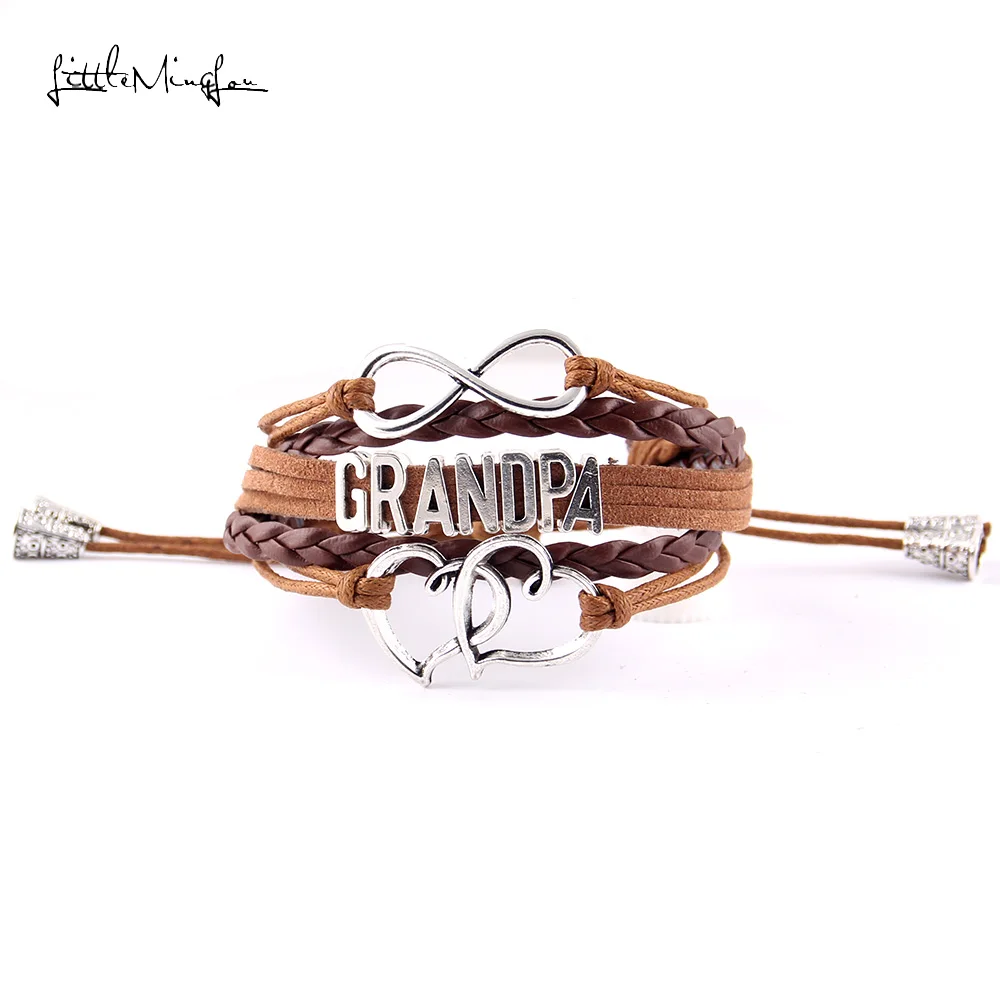 Little MingLou Infinity Charm Grandpa Bracelet Heart Charm Leather Adjustable Strap Tassels Men Women Bracelets & Bangles
Little MingLou Infinity Charm Grandpa Bracelet Heart Charm Leather Adjustable Strap Tassels Men Women Bracelets & Bangles