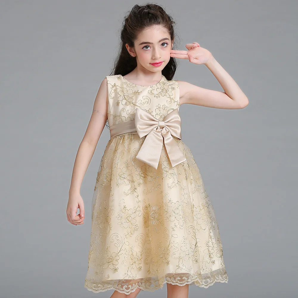 Dress For New Year's Eve For A Girl Festa Longo 2018 Elegant Flower Girls Show Sleeveless Formal Golden Christmas Girl Dresses
Dress For New Year's Eve For A Girl Festa Longo 2018 Elegant Flower Girls Show Sleeveless Formal Golden Christmas Girl Dresses