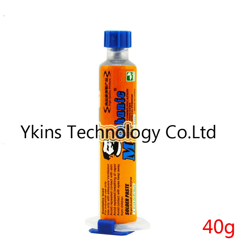 MECHANIC Low temperature Lead-free BGA Solder Flux Paste Soldering Tin Cream SMT Solder Paste 40g Sn42/Bi58 For PCB IC SMT BGA
MECHANIC Low temperature Lead-free BGA Solder Flux Paste Soldering Tin Cream SMT Solder Paste 40g Sn42/Bi58 For PCB IC SMT BGA