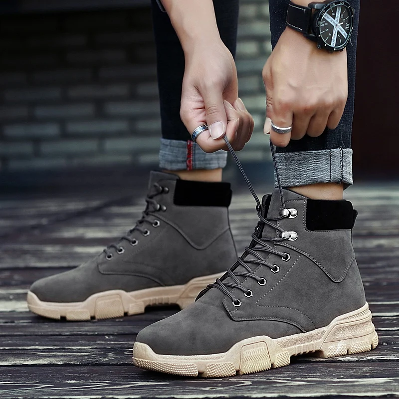Safety Shoes Mens Work Boots High Quality Desert Boots Men Black Gray Indestructible Boots Mens Thick Sole Shoes Casual Footwear
Safety Shoes Mens Work Boots High Quality Desert Boots Men Black Gray Indestructible Boots Mens Thick Sole Shoes Casual Footwear
