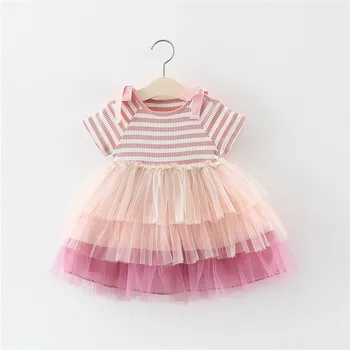Baby Girls Princess Dress 1 Year Birthday Party Dresses 2019 New Summer Baby Clothing Striped Tiered Newborns Tutu Costume
Baby Girls Princess Dress 1 Year Birthday Party Dresses 2019 New Summer Baby Clothing Striped Tiered Newborns Tutu Costume