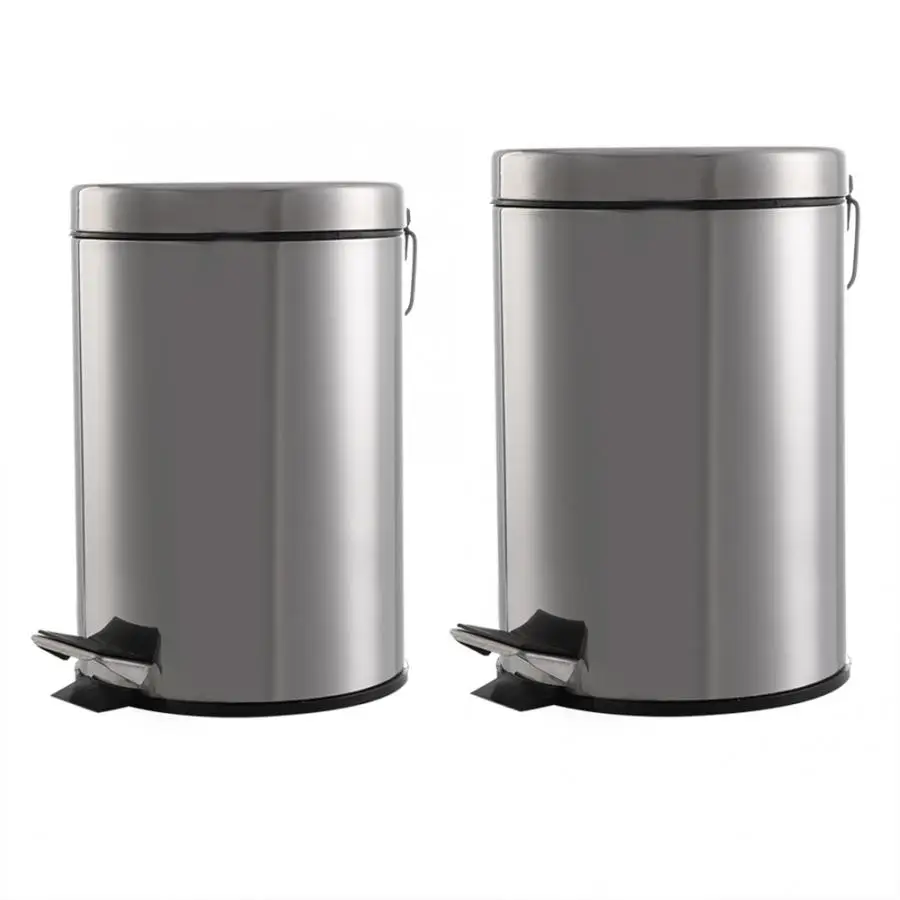 Waste Bins Stainless Steel Pedal Rubbish Bin Round Trash Garbage Waste Can for Home Kitchen Waste Bins
Waste Bins Stainless Steel Pedal Rubbish Bin Round Trash Garbage Waste Can for Home Kitchen Waste Bins