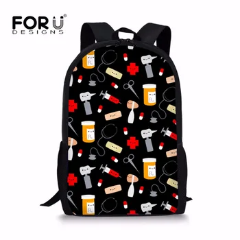 FORUDESIGNS New School Set Korean Schoolbag Happy Doctor Pattern Book Bags Pencil Bag for Teenage Girls Composite Bag Mochila
FORUDESIGNS New School Set Korean Schoolbag Happy Doctor Pattern Book Bags Pencil Bag for Teenage Girls Composite Bag Mochila