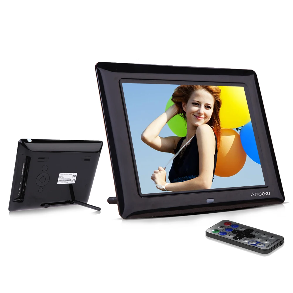 Andoer 8'' HD TFT-LCD Digital Photo Frame High Quality Digital Photo Clock MP3 MP4 Movie Player Digital Frame w/ Remote Desktop
Andoer 8'' HD TFT-LCD Digital Photo Frame High Quality Digital Photo Clock MP3 MP4 Movie Player Digital Frame w/ Remote Desktop