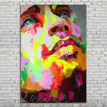 Palette knife portrait Face Oil painting Character figure canva Hand painted Francoise Nielly wall Art picture for living room36
Palette knife portrait Face Oil painting Character figure canva Hand painted Francoise Nielly wall Art picture for living room36