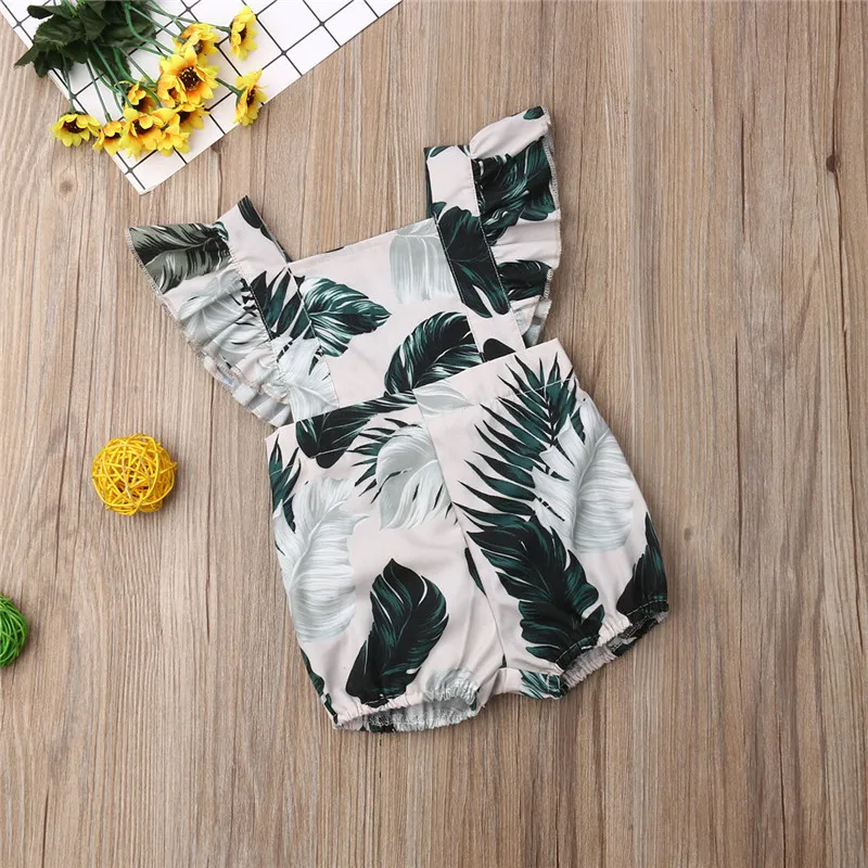 Newborn Kids Baby Girls free shipping clothes Leaf print Cotton Ruffle sleeveless Bodysuit lovely backless Jumpsuit one pieces
Newborn Kids Baby Girls free shipping clothes Leaf print Cotton Ruffle sleeveless Bodysuit lovely backless Jumpsuit one pieces