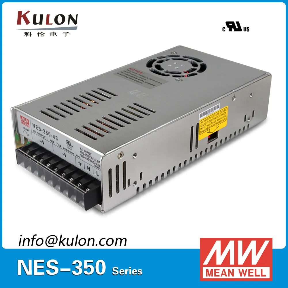Original Meanwell NES-350-48 AC to DC single output 350W 7.3A 48V Mean well Power Supply NES-350
Original Meanwell NES-350-48 AC to DC single output 350W 7.3A 48V Mean well Power Supply NES-350