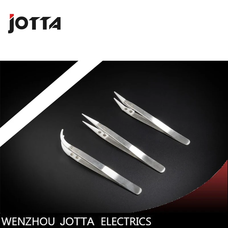 Antistatic tweezers with high precision insulating stainless steel ceramic tip bending tweezers 130mm
Antistatic tweezers with high precision insulating stainless steel ceramic tip bending tweezers 130mm
