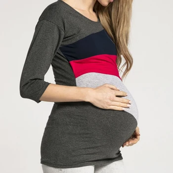 2019 Maternity Nursing Tops Patchwork Pregnancy T Shirt Cotton Pregnant Long Sleeve Mom Tees Spring Breastfeeding Clothes
2019 Maternity Nursing Tops Patchwork Pregnancy T Shirt Cotton Pregnant Long Sleeve Mom Tees Spring Breastfeeding Clothes