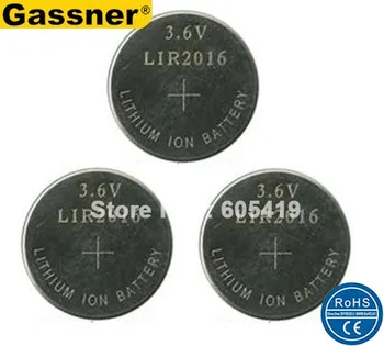 100% Super quality 3.6v Button cell LIR2016 Rechargeable battery 2000pcs/Lot Lithium ion coin cell batteries
100% Super quality 3.6v Button cell LIR2016 Rechargeable battery 2000pcs/Lot Lithium ion coin cell batteries