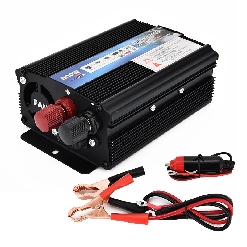 500W Car inverter Mini Power DC 12 V 220 V Voltage Converter 12v to 220v Car Charger
500W Car inverter Mini Power DC 12 V 220 V Voltage Converter 12v to 220v Car Charger