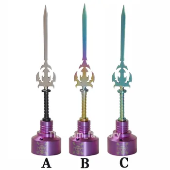 Colorful MiniNail GR2 Titanium Nail Carving Tool 14/18mm Carb Cap Sword Titanium Dabber
Colorful MiniNail GR2 Titanium Nail Carving Tool 14/18mm Carb Cap Sword Titanium Dabber