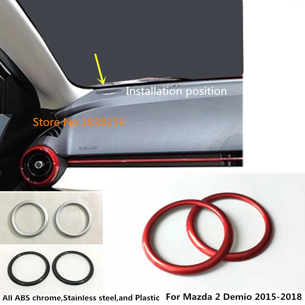 Car inner garnish Cover front dashboard Speaker Sound ring Audio Trim Frame 2pcs For Mazda 2 Demio 2015 2016 2017 2018
Car inner garnish Cover front dashboard Speaker Sound ring Audio Trim Frame 2pcs For Mazda 2 Demio 2015 2016 2017 2018