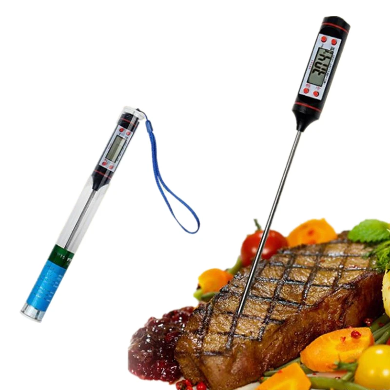 Kitchen Electronic Digital Food Thermometer for Meat Cake Candy Fry Food BBQ Dinning Temperature Household Cooking Thermometer
Kitchen Electronic Digital Food Thermometer for Meat Cake Candy Fry Food BBQ Dinning Temperature Household Cooking Thermometer