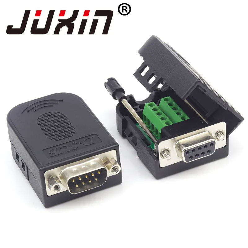 D-SUB 9PIN DB9 serial COM transfer-free solder terminals RS232 female connector with back side screw DIY DB9 male connector
D-SUB 9PIN DB9 serial COM transfer-free solder terminals RS232 female connector with back side screw DIY DB9 male connector