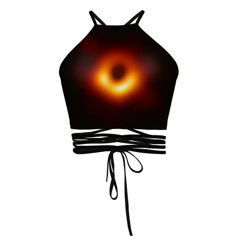 Ladies Sexy Sling Black Hole Pattern Stretch Casual Top Summer Stylish Party Beach Tee Female Clothes for Summer
Ladies Sexy Sling Black Hole Pattern Stretch Casual Top Summer Stylish Party Beach Tee Female Clothes for Summer