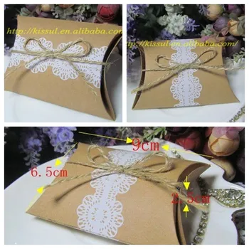 (250 pcs/lot) Cheapest candy box Rustic and Lace Pillow Kraft Wedding favor box for wedding sweet box and Kraft box 2 choices
(250 pcs/lot) Cheapest candy box Rustic and Lace Pillow Kraft Wedding favor box for wedding sweet box and Kraft box 2 choices