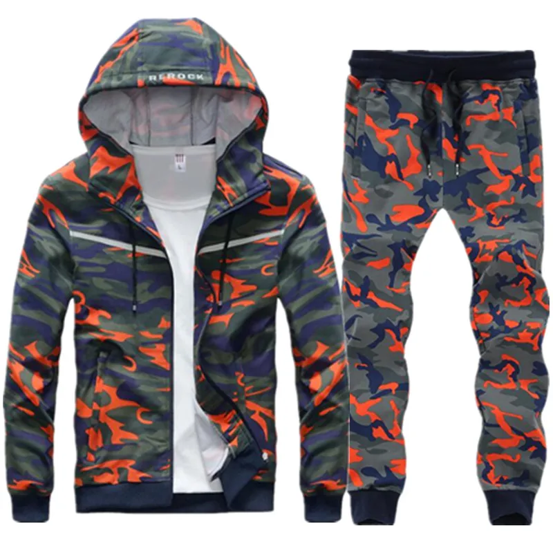 2019 New Spring Autumn Men Set Tracksuit Brand Cotton Outfit Hoodies Sportswear Casual Print Camouflage Military Uniform Clothes 
2019 New Spring Autumn Men Set Tracksuit Brand Cotton Outfit Hoodies Sportswear Casual Print Camouflage Military Uniform Clothes