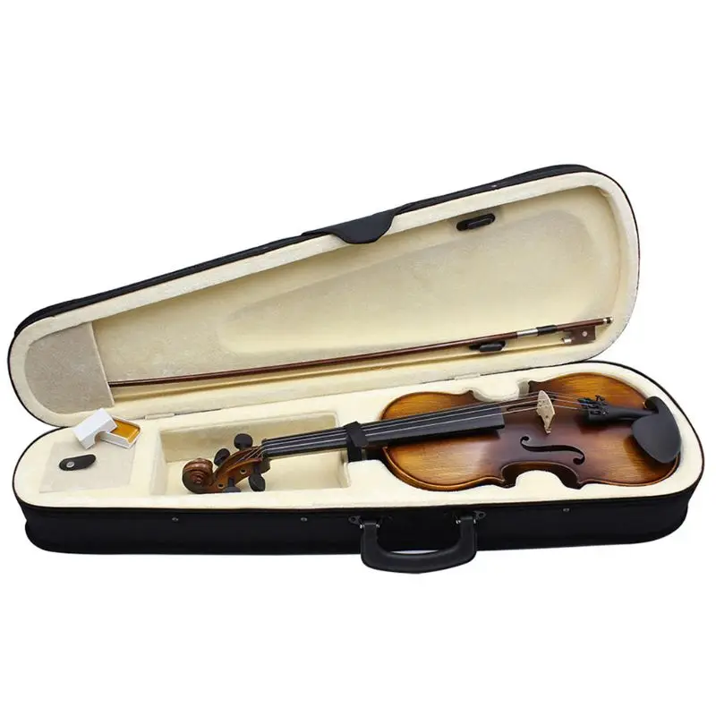 Full Size Acoustic Violin Fiddle Solid Wood Matte Finish Ebony Face Board 4-String Instrument
Full Size Acoustic Violin Fiddle Solid Wood Matte Finish Ebony Face Board 4-String Instrument