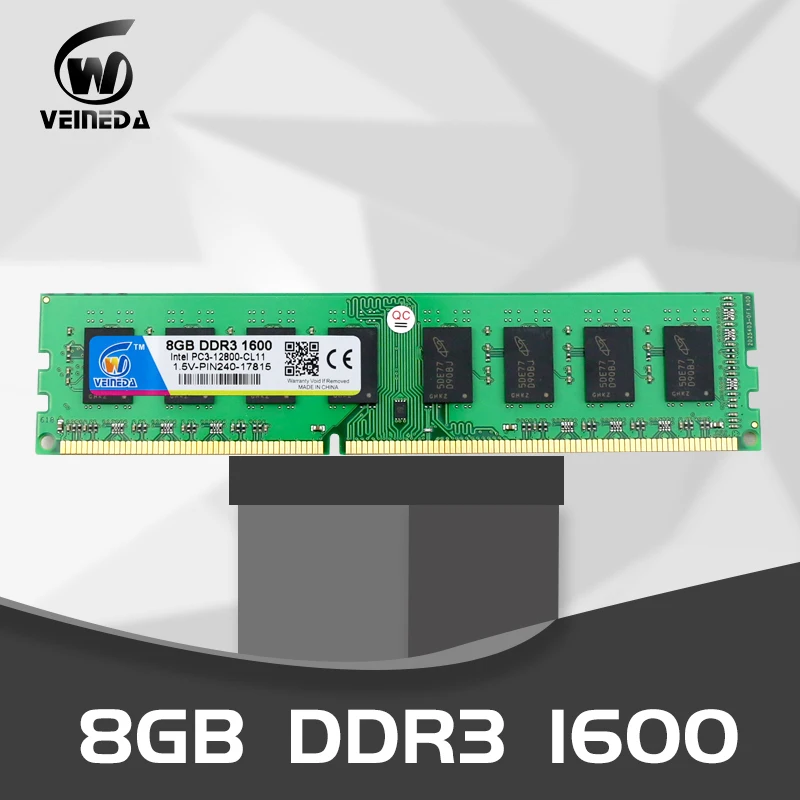VEINEDA Dimm ram ddr3 32gb 4X8gb 1600MHz memoria ram For all Intel AMD Desktop PC3-12800 32gb ddr 3 non-ECC memory
VEINEDA Dimm ram ddr3 32gb 4X8gb 1600MHz memoria ram For all Intel AMD Desktop PC3-12800 32gb ddr 3 non-ECC memory