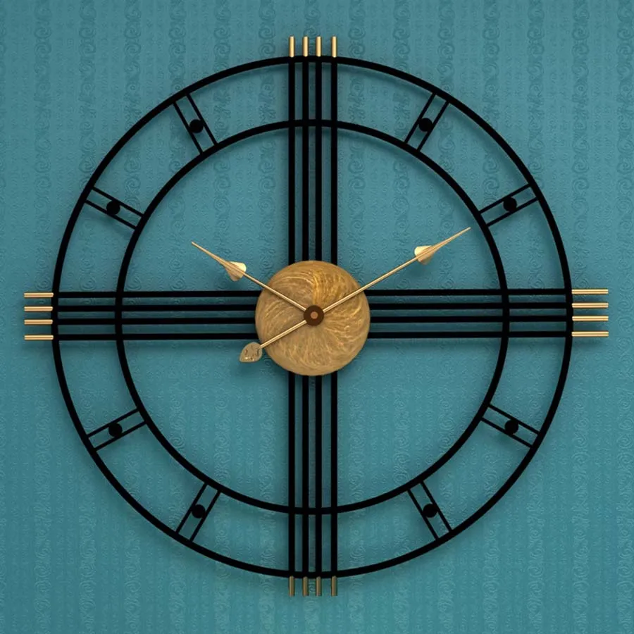Large Metal Wall Clock Modern Design for Living Room European Vintage Retro Roman Clocks Iron Art Wall Watch Home Decor 50CM
Large Metal Wall Clock Modern Design for Living Room European Vintage Retro Roman Clocks Iron Art Wall Watch Home Decor 50CM