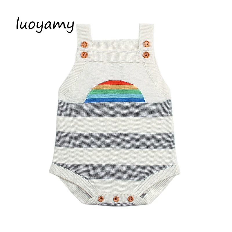 luoyamy Summer Clothes For Girls Sunsuits Fashion Rainbow Pattern Newborn Boys One Piece Bodysuits Knit Children Overalls Wear
luoyamy Summer Clothes For Girls Sunsuits Fashion Rainbow Pattern Newborn Boys One Piece Bodysuits Knit Children Overalls Wear