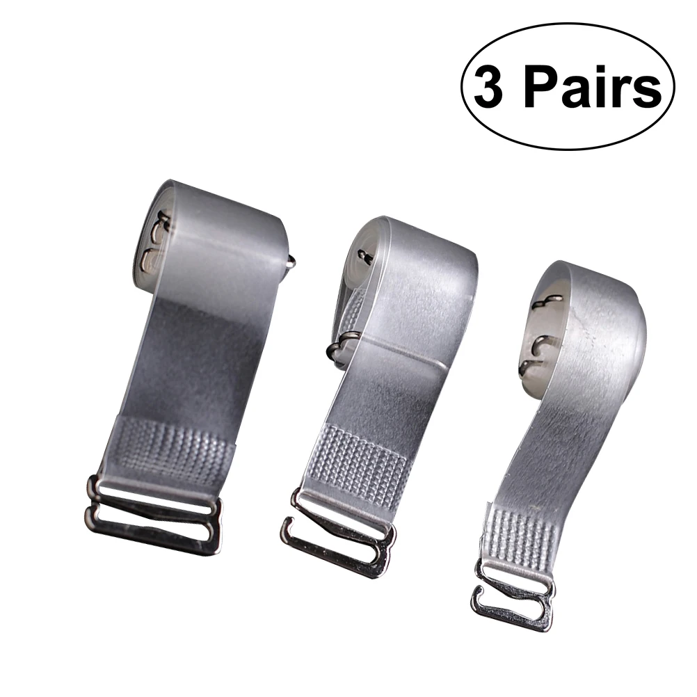 3 Pairs of Adjustable Soft Plastic Transparent Invisible Shoulder Bra Straps with Stainless Steel Buckles
3 Pairs of Adjustable Soft Plastic Transparent Invisible Shoulder Bra Straps with Stainless Steel Buckles
