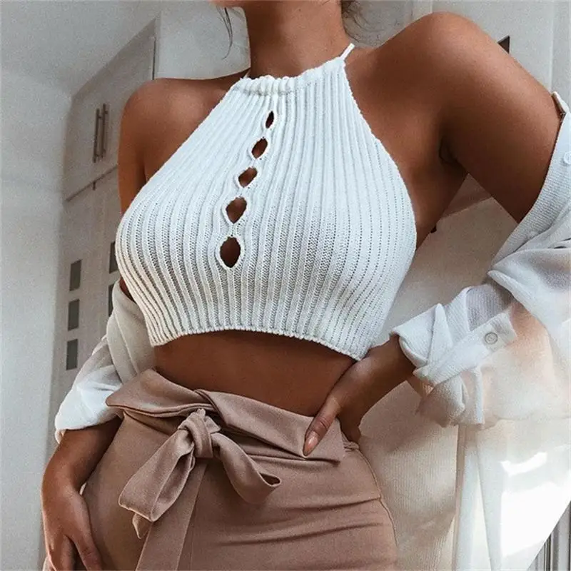 Sexy Halter Crop Tops Women 2019 New Summer Fitness Skinny Tight Bustier Crop Tops Tee Shirts Casual Streetwear Best Tank Tops
Sexy Halter Crop Tops Women 2019 New Summer Fitness Skinny Tight Bustier Crop Tops Tee Shirts Casual Streetwear Best Tank Tops