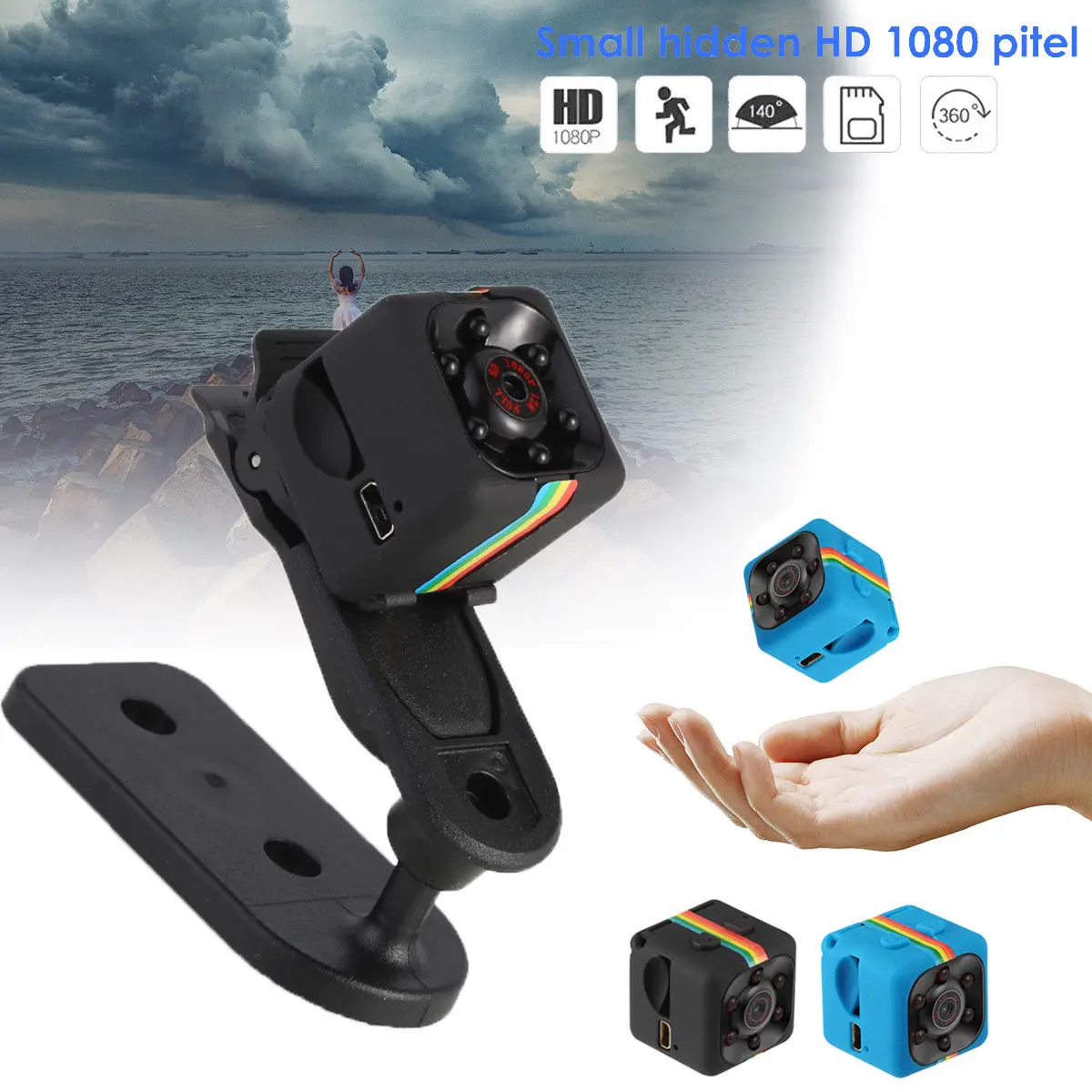 Mini Camera Micro HD1080P Security Camera Night Vision Camcorder Car DVR Video Recorder Sport Digital Camera Blue
Mini Camera Micro HD1080P Security Camera Night Vision Camcorder Car DVR Video Recorder Sport Digital Camera Blue