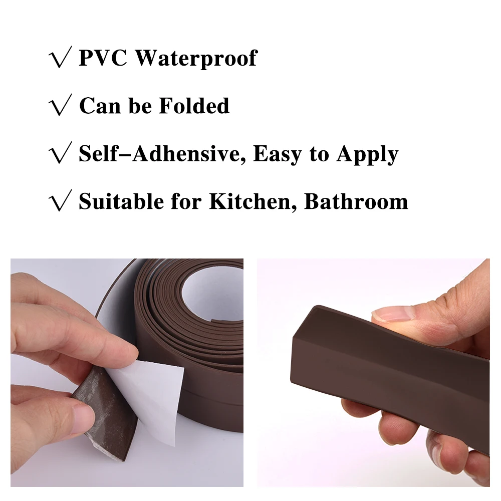 Wall Caulk Sealing Tape Sticker Strip Waterproof Kitchen Corner Organizer Sealant Mildew Resistant Sink Tape Bathroom Accessory (4)