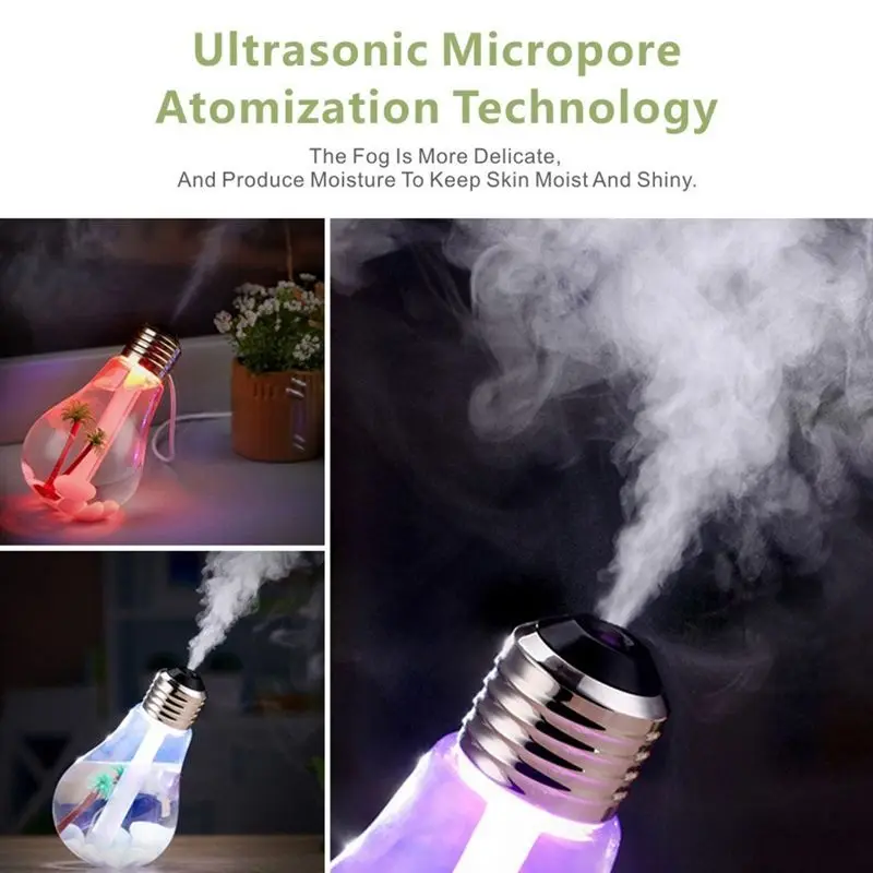 400ml LED Lamp Air Ultrasonic Humidifier bulb Mist Maker Essential Oil Diffuser Atomizer Air Freshener Mist Maker Gift
400ml LED Lamp Air Ultrasonic Humidifier bulb Mist Maker Essential Oil Diffuser Atomizer Air Freshener Mist Maker Gift