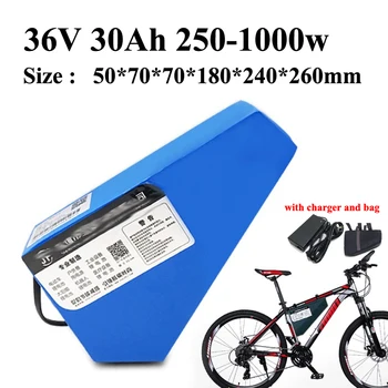 3.7V 18650 battery 36v 30ah triangle li ion battery for 1000w 36v 750w 36v e bike electric machinery electric bicycle + charger
3.7V 18650 battery 36v 30ah triangle li ion battery for 1000w 36v 750w 36v e bike electric machinery electric bicycle + charger
