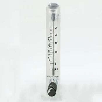 2.5-25m3/h 1/2" BSPT Male Thread PMMA Panel Type Gas Float Flowmeter Air Flow Meter Rotameter With Control Valve
2.5-25m3/h 1/2" BSPT Male Thread PMMA Panel Type Gas Float Flowmeter Air Flow Meter Rotameter With Control Valve