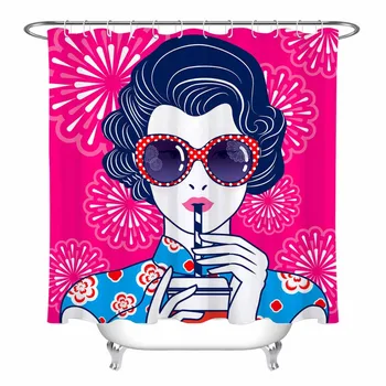 79'' Retro Chinese Lady Drink Shower Curtain Fireworks Pattern Bathroom Extra Long Waterproof Polyester Fabric For Bathtub Decor
79'' Retro Chinese Lady Drink Shower Curtain Fireworks Pattern Bathroom Extra Long Waterproof Polyester Fabric For Bathtub Decor