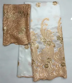 African George Lace Fabric White High Quality French George Lace 2018 Nigerian Embroidered Lace Fabrics For wedding Dress 6-1
African George Lace Fabric White High Quality French George Lace 2018 Nigerian Embroidered Lace Fabrics For wedding Dress 6-1