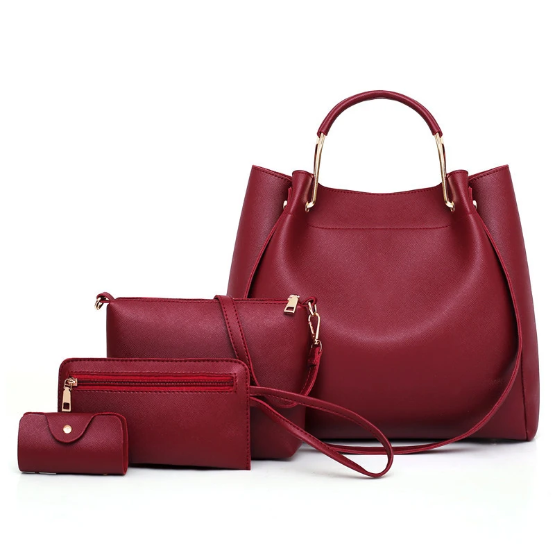 4 PCS Handbag Set Women Leather Shoulder Bags Casual Large Tote Bag Handle Designer Purses and Handbags
4 PCS Handbag Set Women Leather Shoulder Bags Casual Large Tote Bag Handle Designer Purses and Handbags