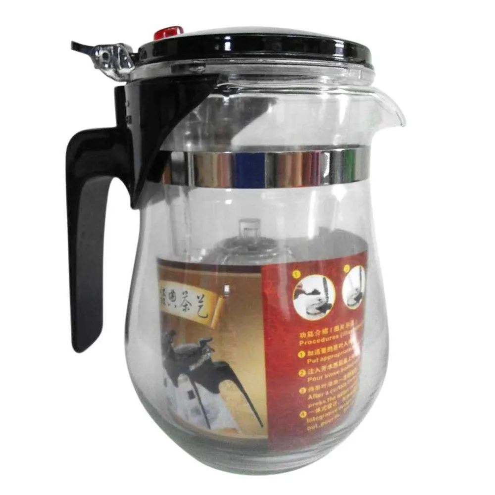 500ml Heat Resistant Glass Tea Pot Chinese Kung Fu Tea Set Puer Kettle Flower Tea Pot Convenient Home Office Teaset
500ml Heat Resistant Glass Tea Pot Chinese Kung Fu Tea Set Puer Kettle Flower Tea Pot Convenient Home Office Teaset