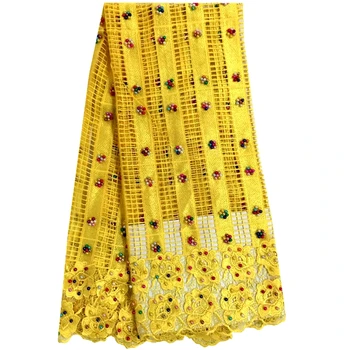 Water Soluble Chemical Guipure Lace For Wedding Party Dress High Quality Fashion African Cord Lace Fabric With Beaded 6688B
Water Soluble Chemical Guipure Lace For Wedding Party Dress High Quality Fashion African Cord Lace Fabric With Beaded 6688B