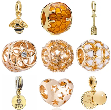 Luxurious Hollow Crystal Pineapple Crown Bee Love Heart Charms Beads Fit Pandora Bracelets for Women DIY Jewelry Making Gift
Luxurious Hollow Crystal Pineapple Crown Bee Love Heart Charms Beads Fit Pandora Bracelets for Women DIY Jewelry Making Gift