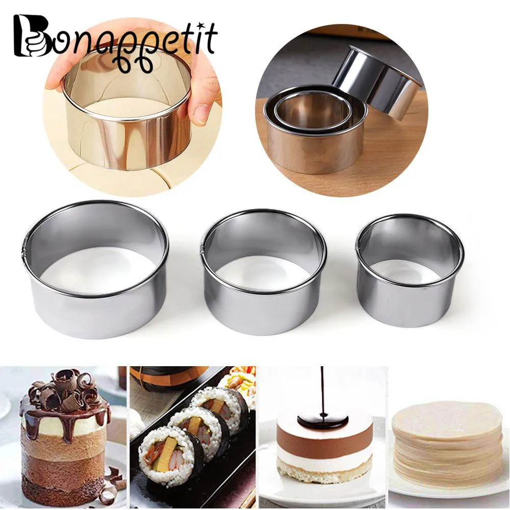 3pcs/set Round Circle Dumplings Wrappers Molds Cake Biscuit Cookie Cutter Kitchen Stainless Steel Baking Tools
3pcs/set Round Circle Dumplings Wrappers Molds Cake Biscuit Cookie Cutter Kitchen Stainless Steel Baking Tools