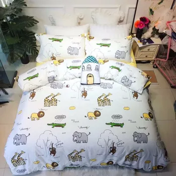 New high quality of animal zoo,animal kindom theme home children bedding set ,2 pillow case, 1 bed sheet and 1 duvet cover
New high quality of animal zoo,animal kindom theme home children bedding set ,2 pillow case, 1 bed sheet and 1 duvet cover